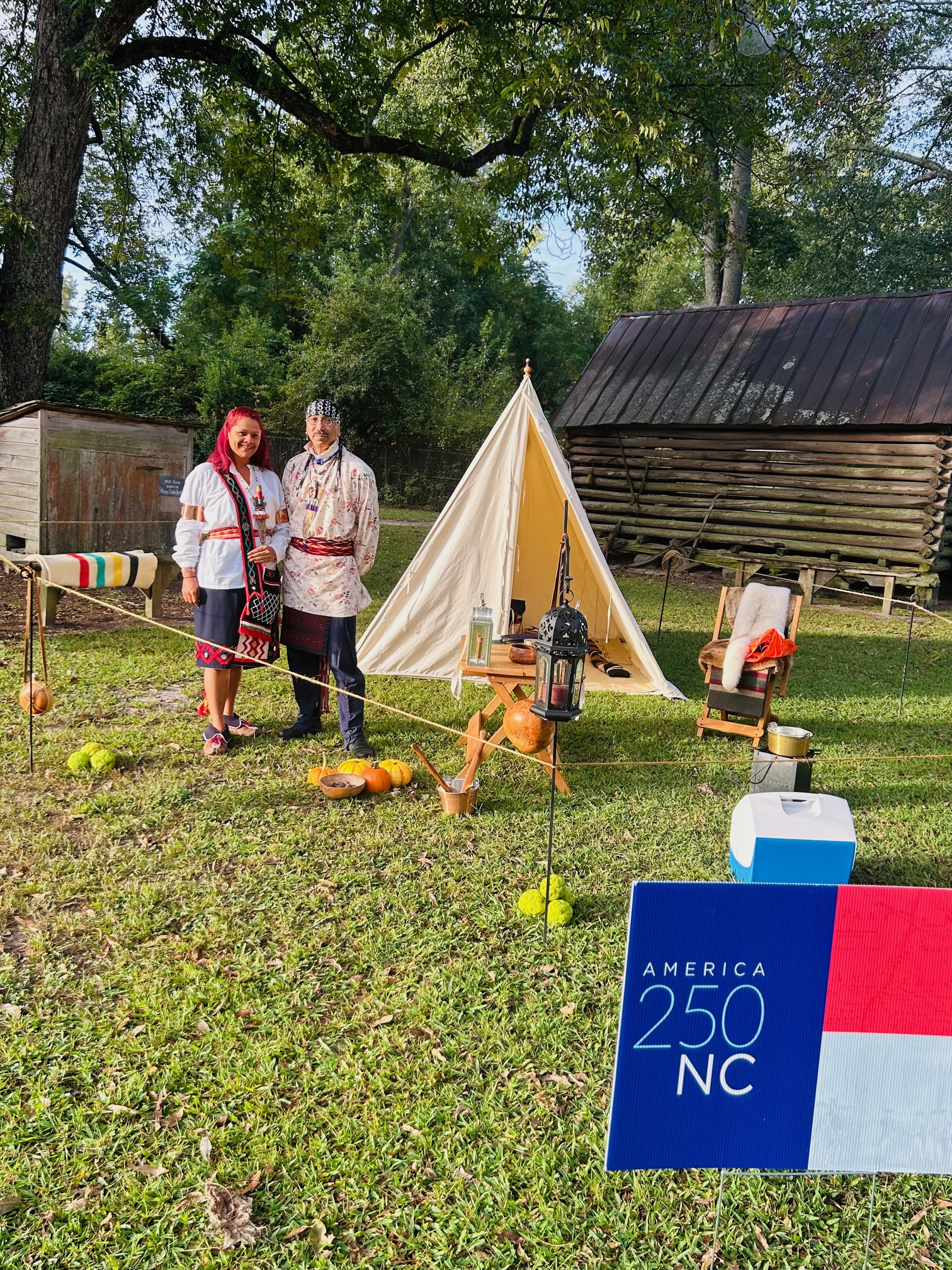 Lumbee Native Americans Kayla and Jamie Oxendine with Scottish Heritage USA