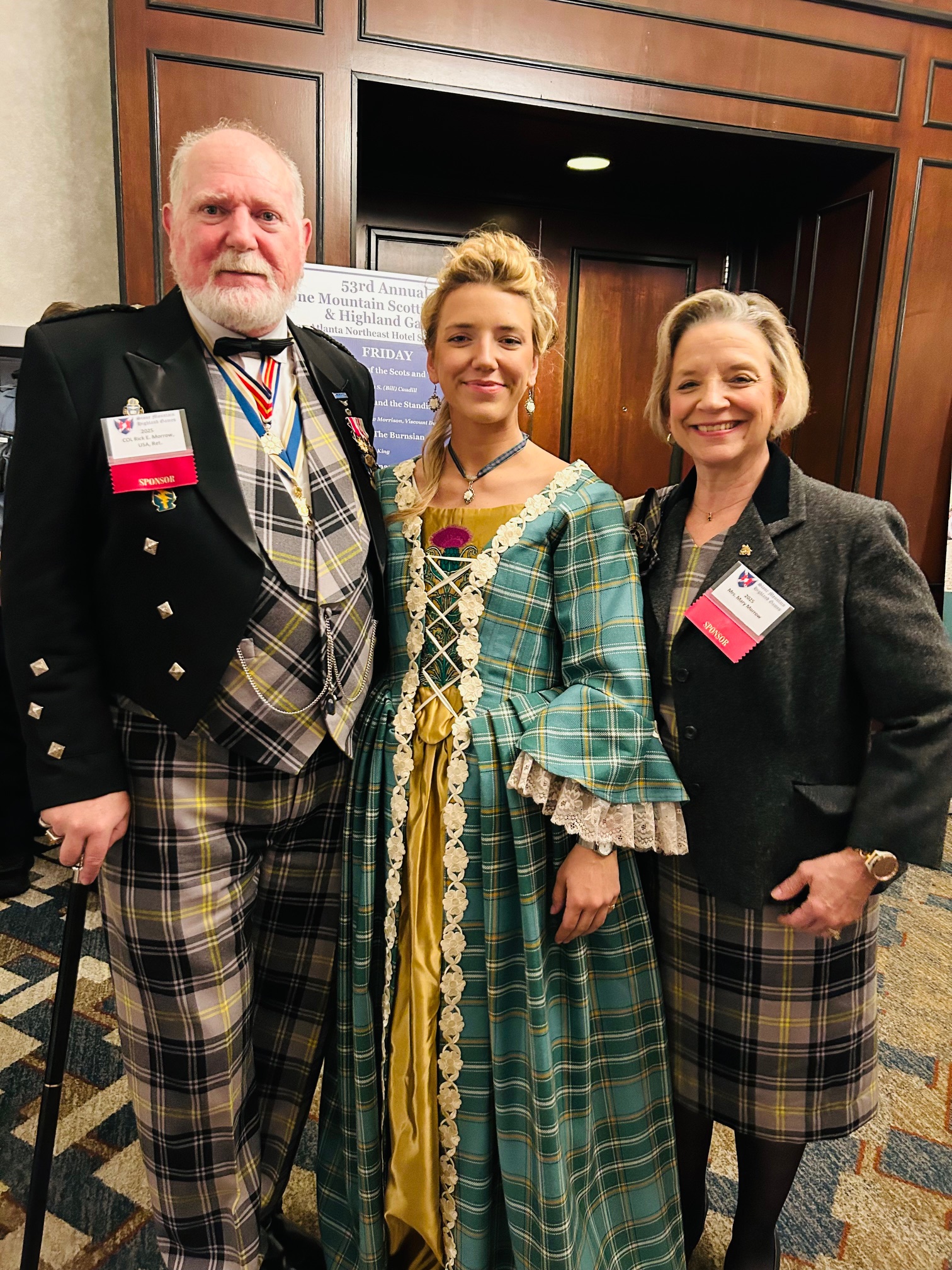 Col. Rick Morrow and family at the reception