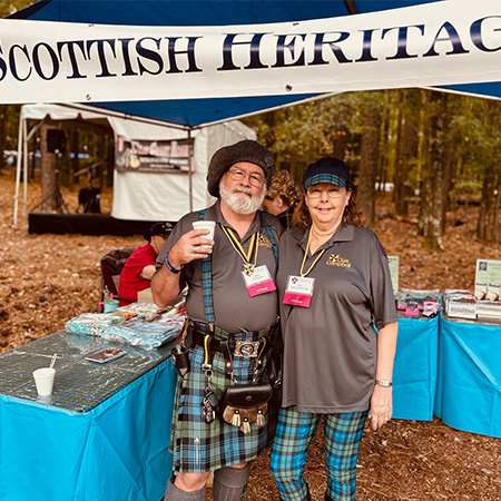Michael and Ginger Otis at the tent